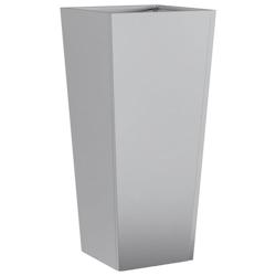 Helloshop26 - Jardinière bac lit surélevé plantes fleurs terrasse jardin 35 x 35 x 75 cm acier galvanisé gris 02_0037515 - 3000213884753_0