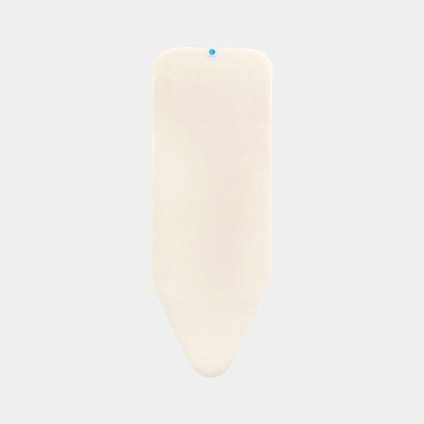 Housse de table à repasser Brabantia C -124 x 45 cm en coton avec mousse de 2mm - Ecru_0