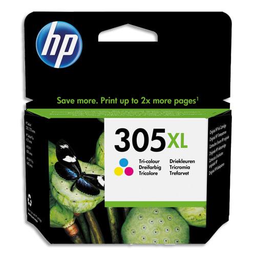 Hp 305xl cartouche d'encre trois couleurs grande capacité authentique (3ym63ae)_0