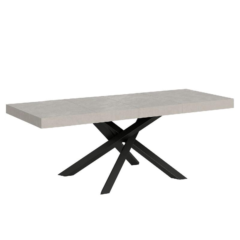 Itamoby Table extensible 160/264x90 cm Volantis Premium pieds cachemire anthracite - gris multi-matériau VE160PRVLPRLL-CH-AN_0