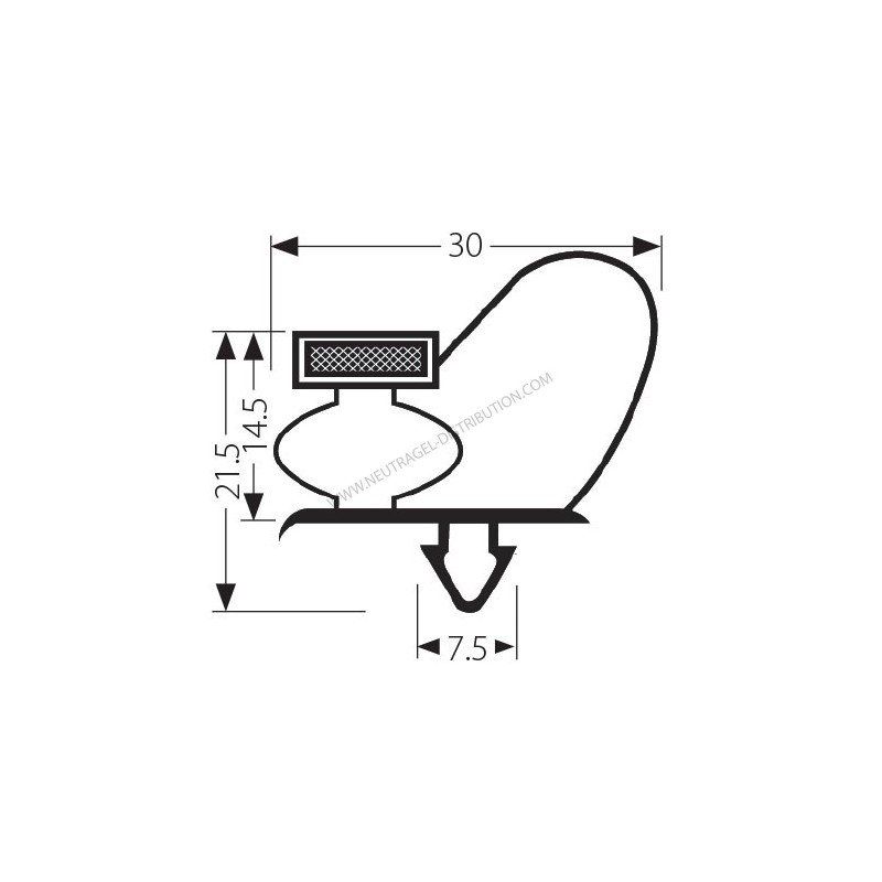 Joint JCAB113G - Pièce détachée pour chambre froide - Vendu sur mesure_0