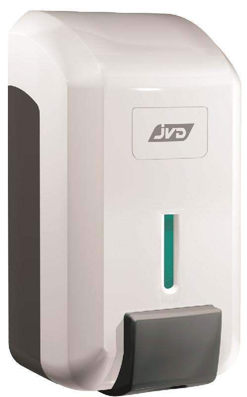 Distributeur de savon JVD - 14521 - 700 ml, ABS blanc, indicateur de niveau et fermeture à clé_0