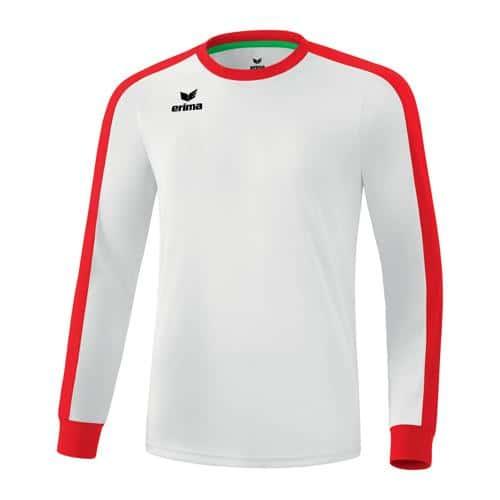 MAILLOT DE FOOT MANCHES LONGUES ENFANT - ERIMA - RETRO STAR BLANC/ROUGE
