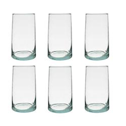 Novastyl - Lot 6 Gobelets Beldi Conique 30cl En Verre Recycle Transparent - 3256391025888_0