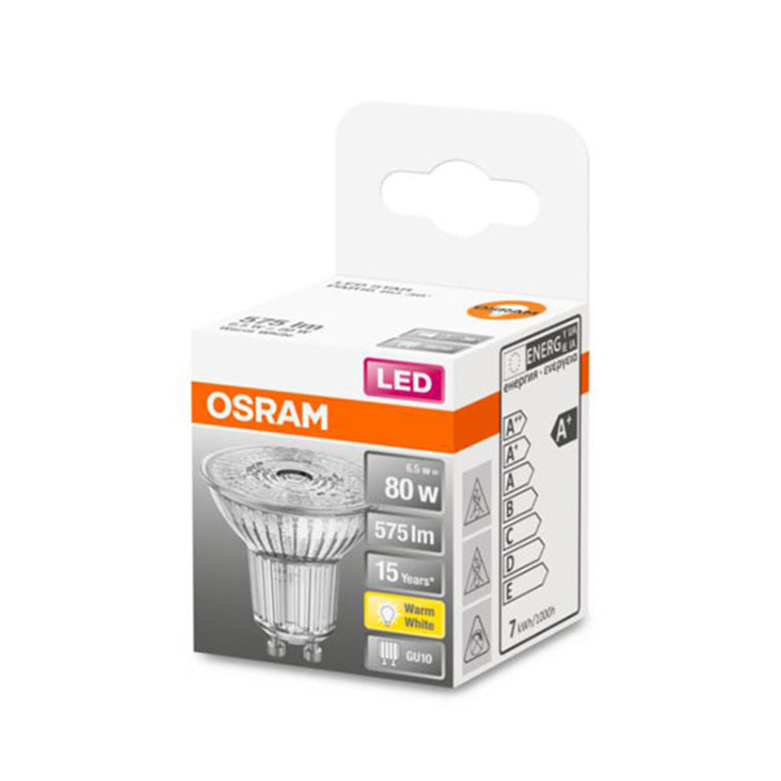 OSRAM RÉFLECTEUR LED STAR GU10 6,9W BLANC CHAUD 36°
