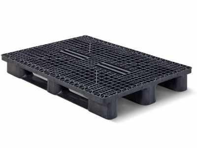 Palette  plastique  -  900 X 1200 - 3 semelles - fortes rotations  - CUQP1209HR3RR_0