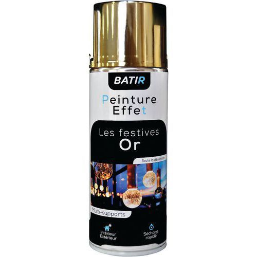 PEINTURE EN AÉROSOL CHROME OR 400 ML - BATIR