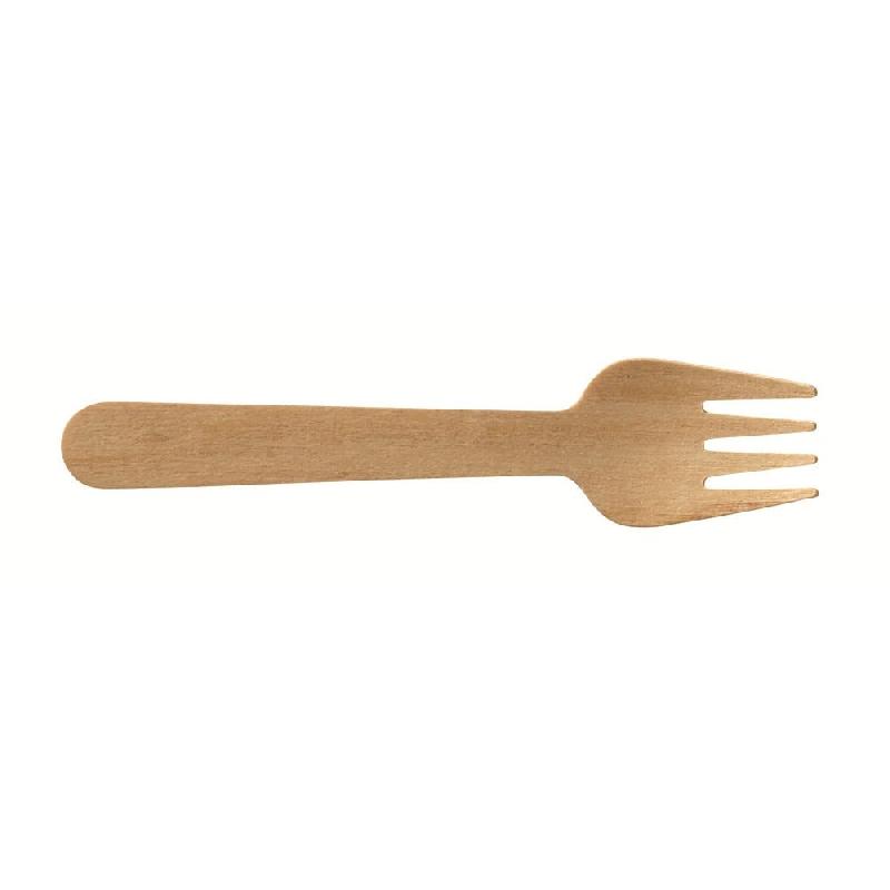 Petite fourchette Bois couleur naturelle 9,5cm - par 5000_0