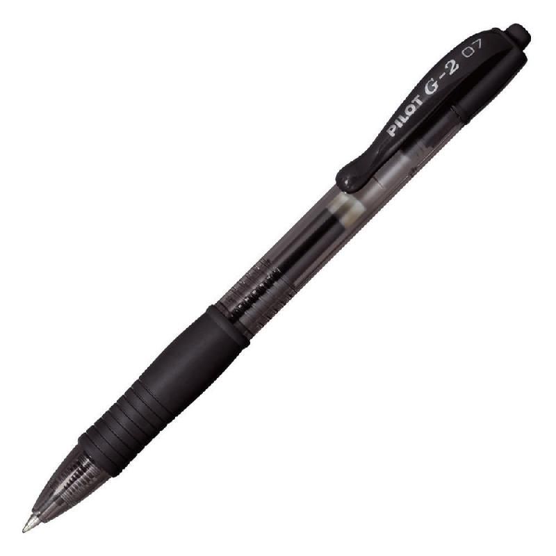 PILOT G2 07 RÉTRACTABLE GEL ENCRE STYLO FINE POINTE 0,7 MM NOIR (PRIX UNITAIRE)