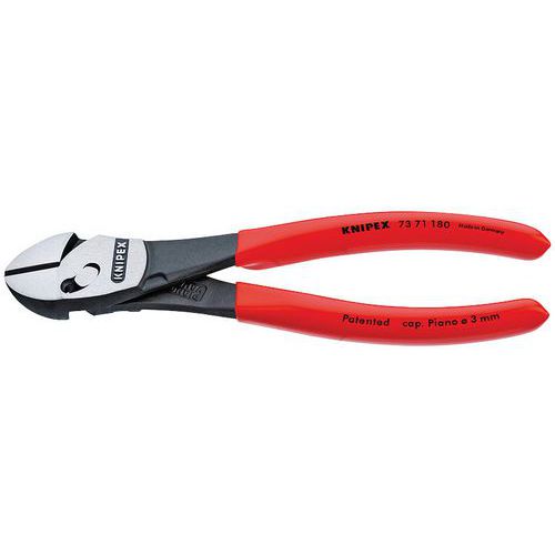 PINCE COUPANTE DE CÔTÉ TWINFORCE® 180MM - GAINAGE PVC - TÊTE POLIE - KNIPEX