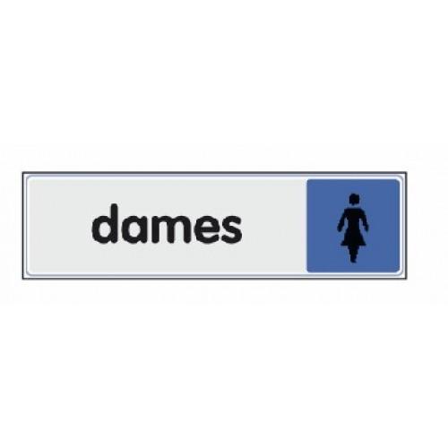PLAQUETTE SIGNALÉTIQUE EN PLEXIGLASS - 170 X 40 MM - DAME NOVAP
