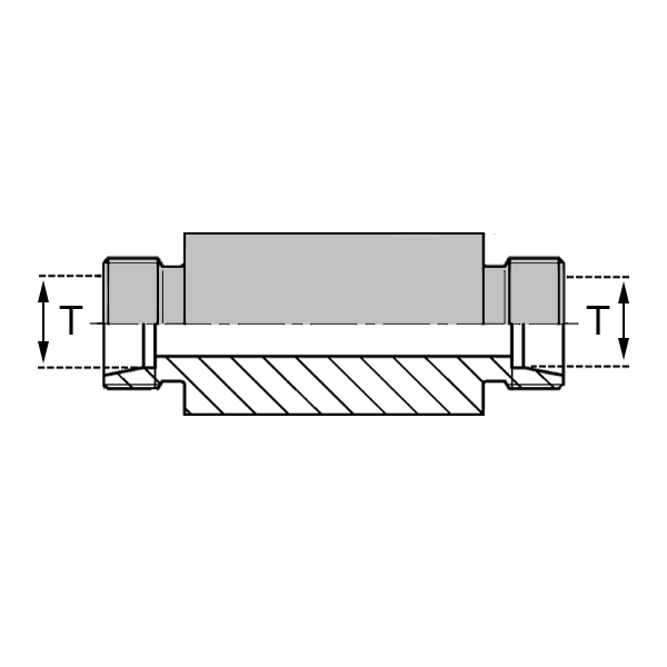 Raccords à bague - Union mâle double à souder 06L NE - LUMDS00006_0