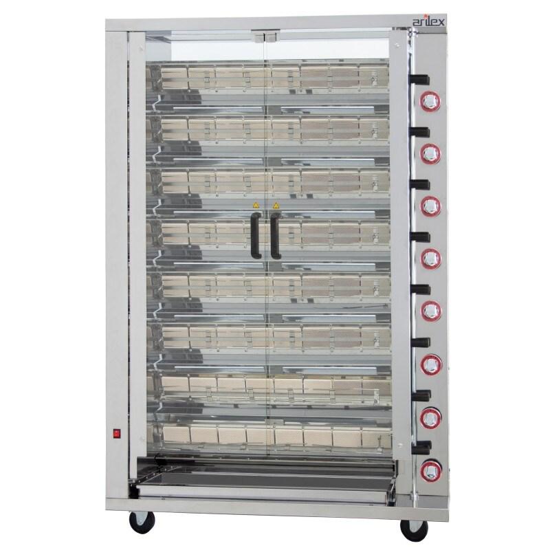 Rôtissoire verticale à gaz avec base Arilex avec 8 pales 8ASGP - g55373f221_0