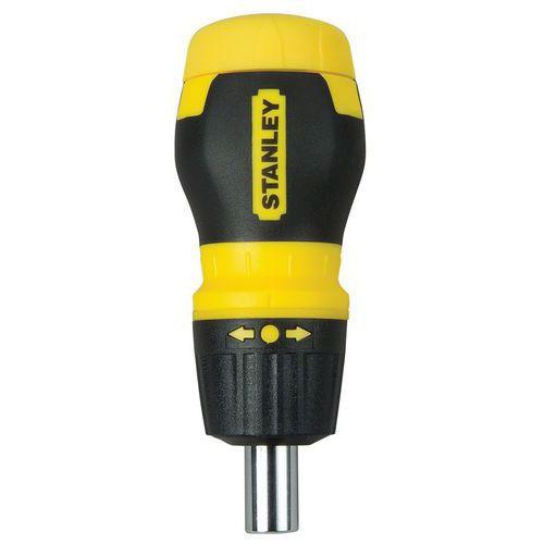 STANLEY 1 JEU DE 6 EMBOUTS AVEC TOURNEVIS BOULE À CLIQUET BIMATIÈRE - STANLEY