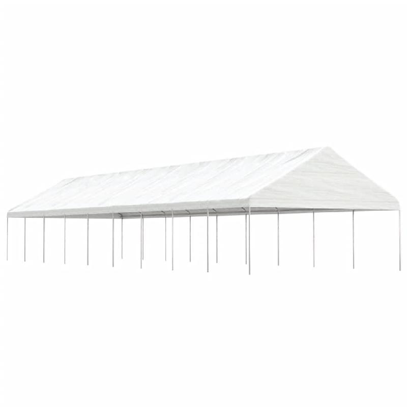 VidaXL Belvédère avec toit blanc 20,07x5,88x3,75 m polyéthylène Modèle AbriJardin 05 - blanc 3155525_0