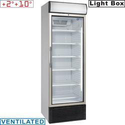 Vitrine réfrigérée professionnelle - Température positive ventilée 500 L - Avec caisson lumineux - E50PC/V_0