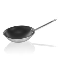 Wok COOKWARE 21, revêtement antiadhésif, base ronde, Ø 38 cm, acier inoxydable 18/10 - Was Germany - 4044925127240_0
