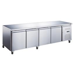 A.C.L - Table réfrigérée 4 portes - 553 L - GN 1/1 sans dosseret évaporateur traité - inox MM99171022_0