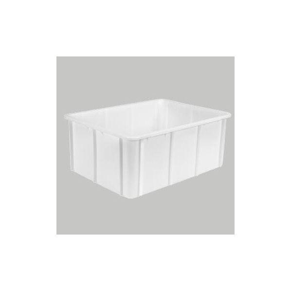 Bac alimentaire professionnel - coins arrondis - 120L - 800 x 600 - Gris - Marque Rolléco_0