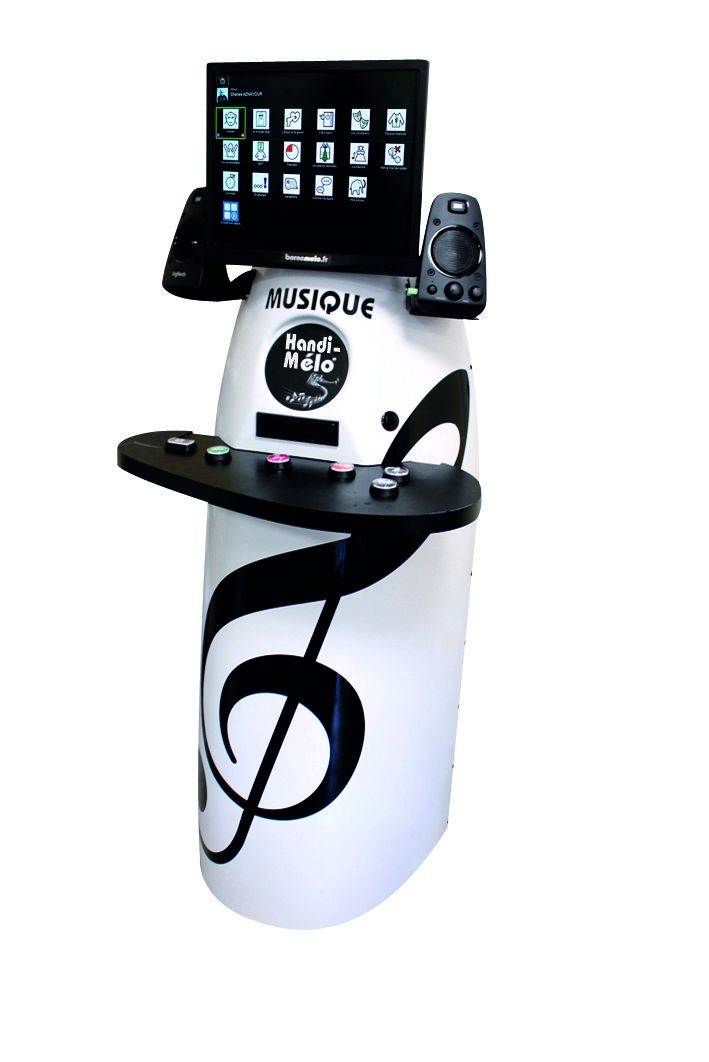 Borne musicale interactive Handi-Mélo - Clé de Sol pour personnes en situation de handicap - 2000 titres et pictos-chansons_0