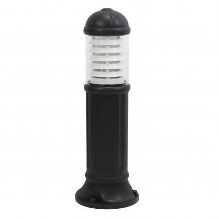 Borne lumineuse Sauro IP55 E27 30W noir - résine et méthacrylate - hauteur 800 mm_0