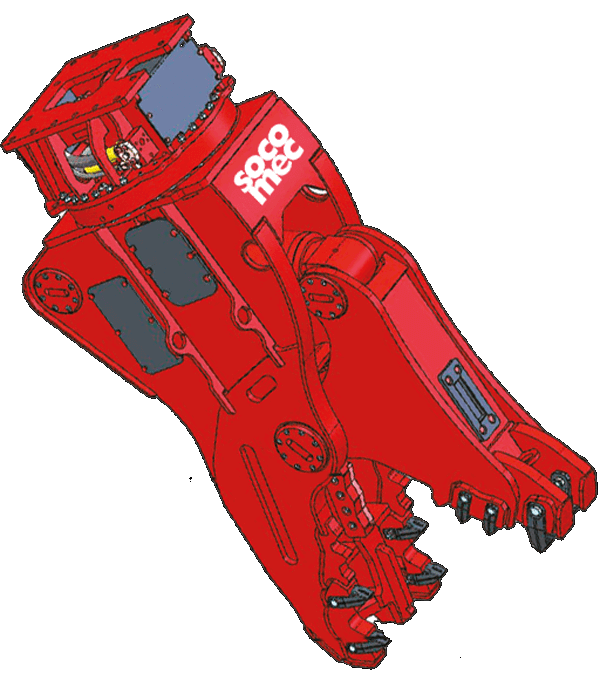 Broyeurs tournants - SFG 1500 avec dents interchangeables et rotation hydraulique 360°_0