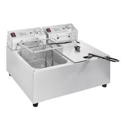 Buffalo Friteuse Professionnelle Electrique à Poser 2 x 5 L 2 x 2,8 kW - 0650414495666_0