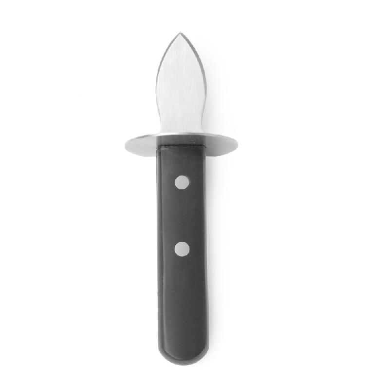 Couteau à huîtres rond 170 mm - manche en plastique et lame en inox - Réf. 781913_0