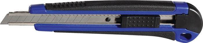 Cutter industriel PROMAT - Lames 9 mm - Longueur 140 mm - Plastique avec glissière en acier inoxydable_0