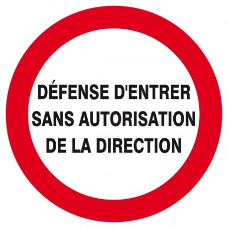 Defense d'entrer sans autorisation directe d.180mm TALIAPLAST | 627228_0