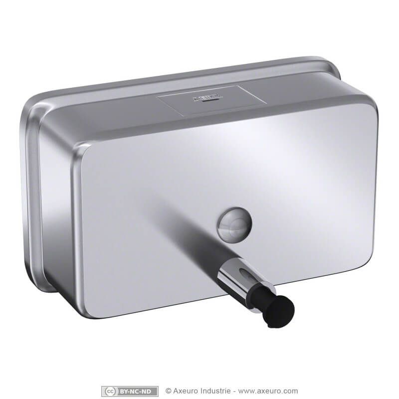Distributeur de savon - Axeuro Industrie - inox 304 brossé poli satiné - AX9408_0