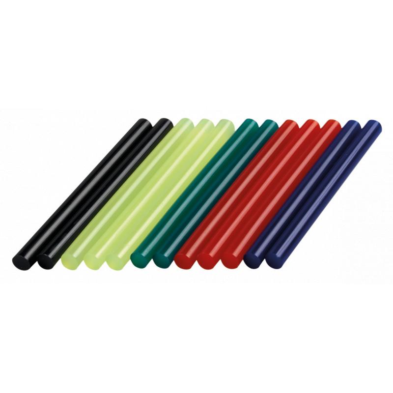 Dremel GG05 Lot de 12 bâtons de colle colorée 7mm 105°c - BOSCH | 2 615 GG0 5JA_0