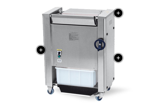 Éplucheuse découenneuse - DC 460 - précision et productivité pour limiter les pertes_0