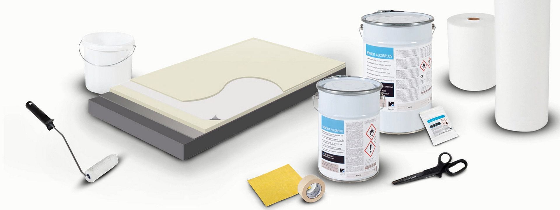 Étanchéité liquide bi-composant - RENOLIT POLIQUID - Résine PMMA et armature polyester_0