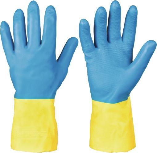 Gant de protection chimique Kenora taille 9 bleu/jaune EN 388, EN 374 catégorie EPI III STRONGHAND_0