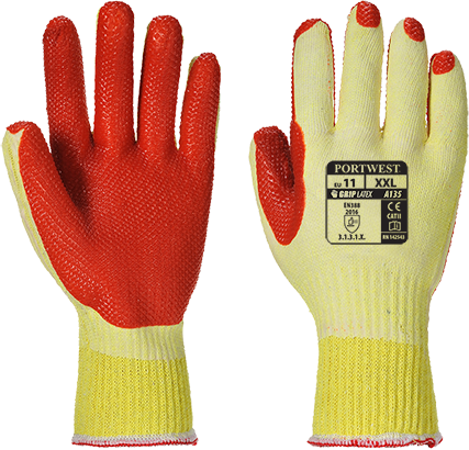 Gant high grip  jaune orange a135, l_0