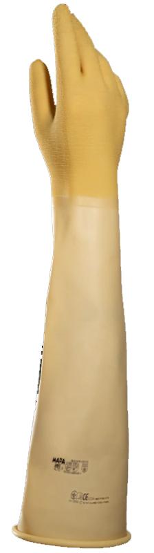 Gant latex alto 285 chlorinée + grip 60cm jaune t10 - mapa - 3428536 - 117691_0