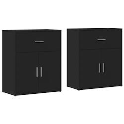 Helloshop26 - Buffet bahut commode armoire meuble de rangement organisateur cuisine salle de séjour salons lot de 2 60 x 31 x 70 cm 02_0036912 - 3000_0