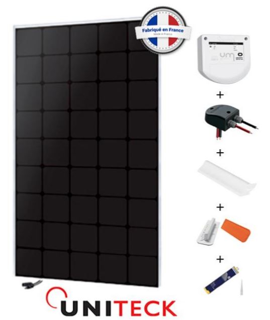 Kit solaire 150w 12v back-contact camping-car uniteck_0