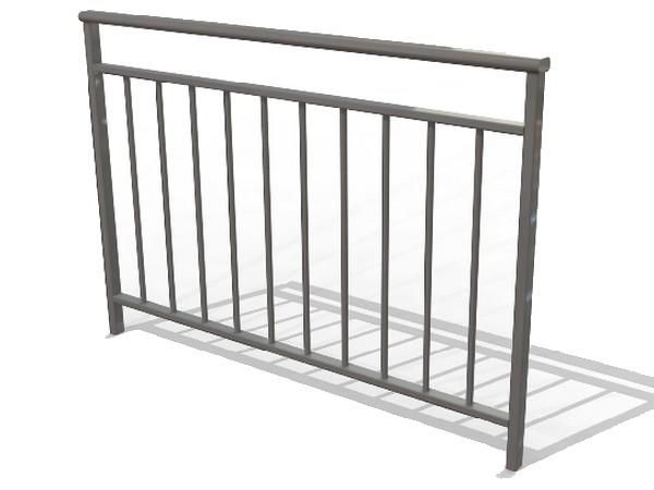PRT1712 - Barrière Bonne Garde - ABC Équipements Collectivités - 1,40 m - Acier galvanisé et peint - Conforme NF P01-012_0