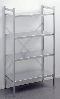 Rayonnage en acier galvanisé - Norme 28 HUPFER® - Anticorrosion et facile à monter_0