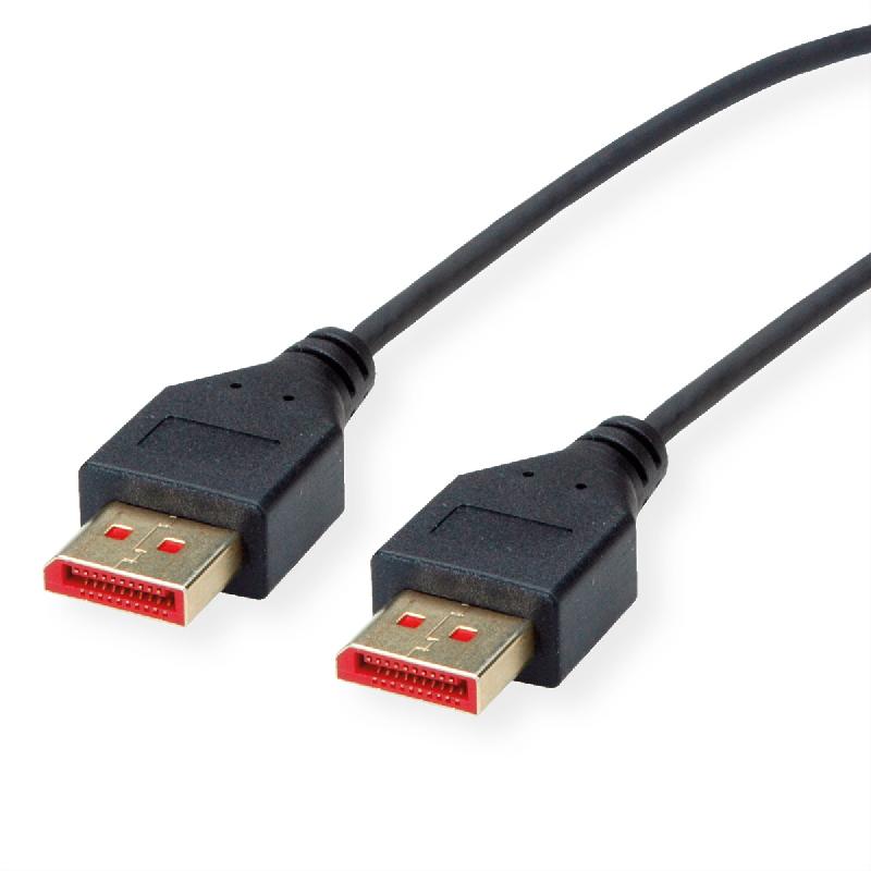 Roline câble displayport v1.4, dp m - dp m, slim, noir, 1 m_0
