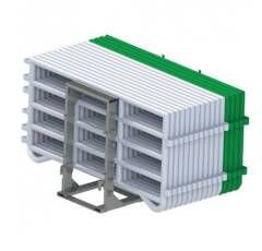281378 - Barrière de prairie 3 mètres - blanc + TRANSCORRAL - Duraplas (fabrication française) - légères et robustes en polyéthylène_0