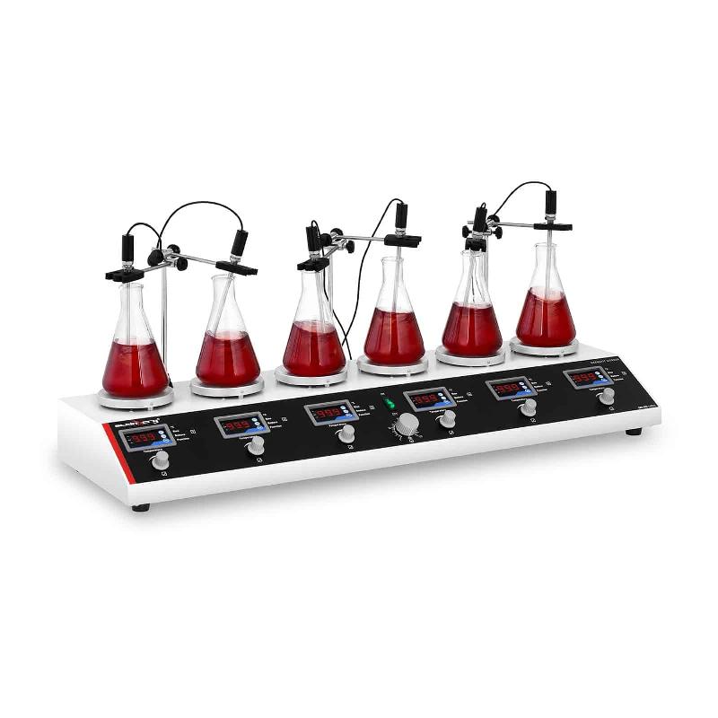 AGITATEUR MAGNÉTIQUE - 6 POSTES CHAUFFANTS 870 WATTS 14_0005790_0