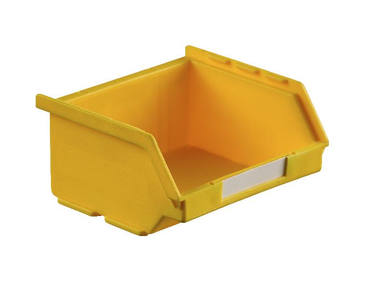 Bac plastique à bec 0.25 litre jaune - Résistant aux acides et solvants - Dimensions compactes_0