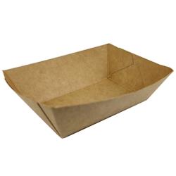 Barquette Ouverte - Kraft Brun - 525 ml - 20.5x15x5 cm - par 800 - 3760394097532_0