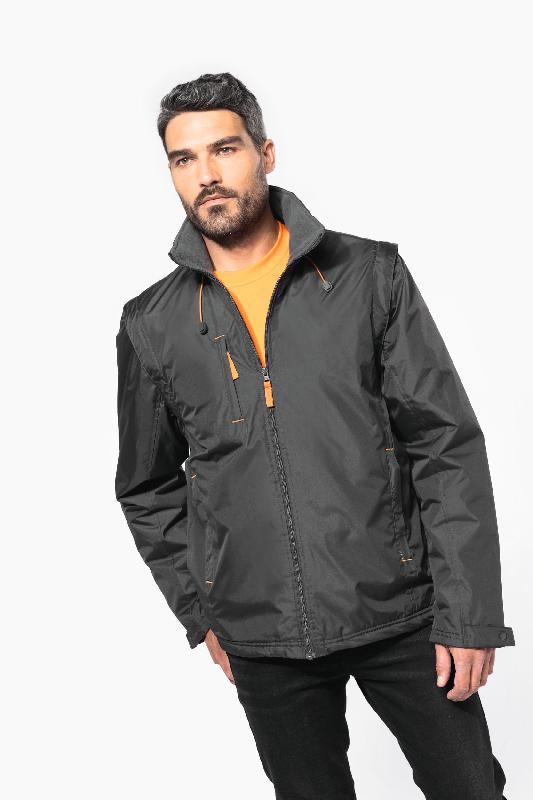 Blouson de travail homme à manches amovibles - Kariban - Réf: K639 - Étanche avec enduction PVC_0