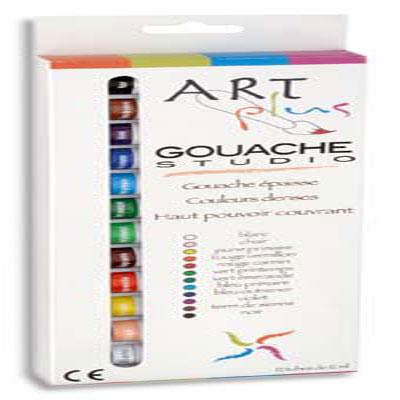 BOITE DE 12 TUBES DE GOUACHES ARTPLUS - 12ML