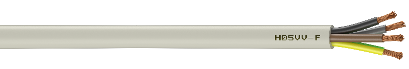 Câble électrique 4G 1.5 mm² HO5VVF - 10 m - Blanc - Fabrication française - Domestique avec terre_0