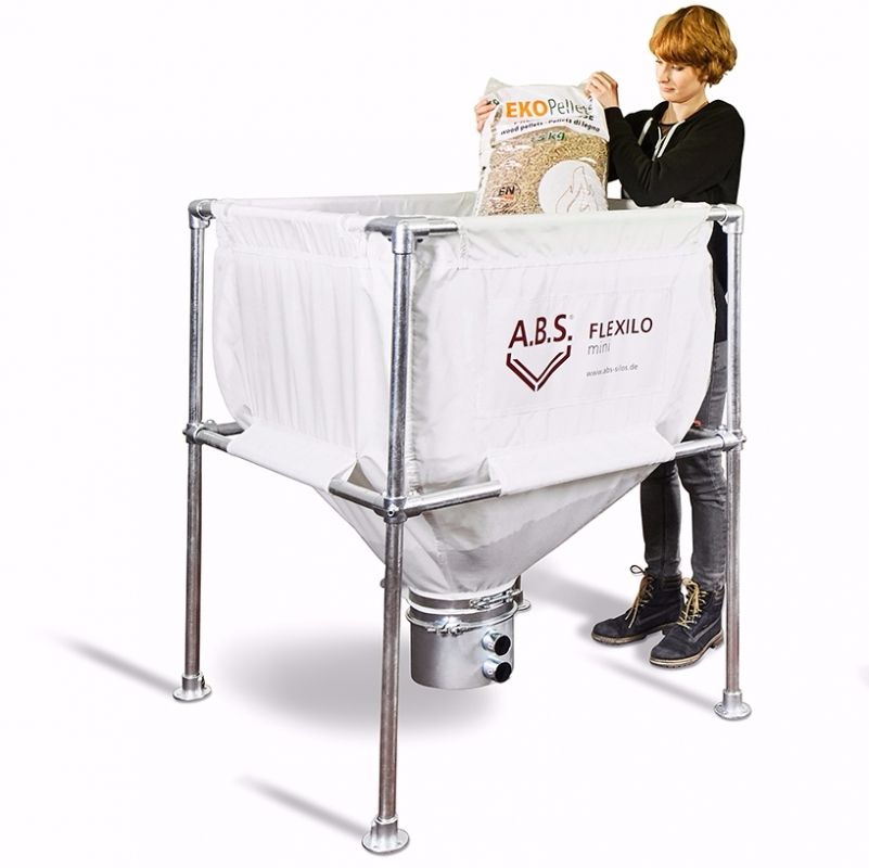 Silos pour granulés de bois - pot d'aspiration - ouverture sur le haut - Flexilo MINI - A.B.S._1